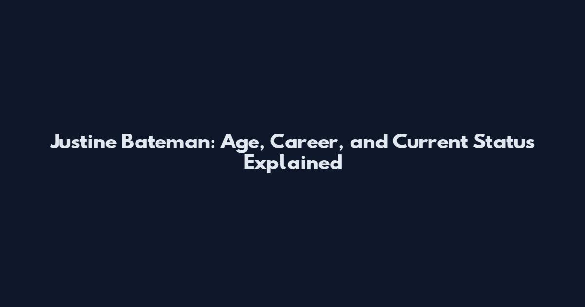 Justine Bateman: Age, Career, and Current Status Explained