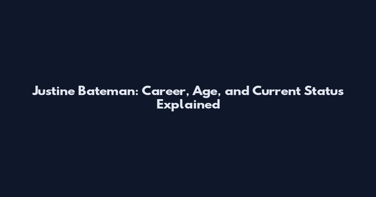 Justine Bateman: Career, Age, and Current Status Explained