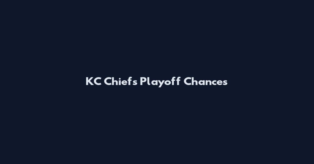 KC Chiefs Playoff Chances