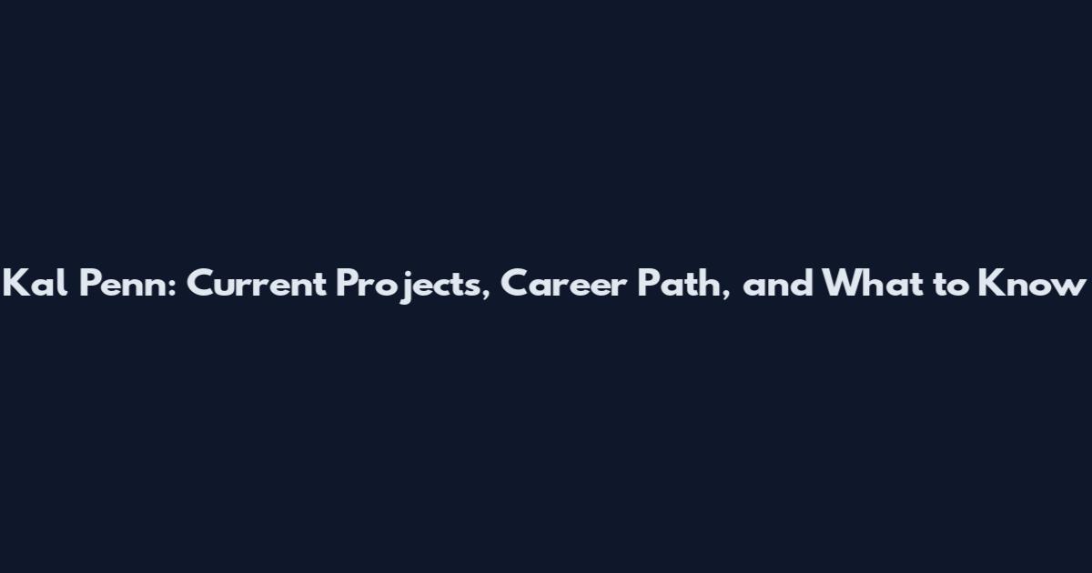 Kal Penn: Current Projects, Career Path, and What to Know