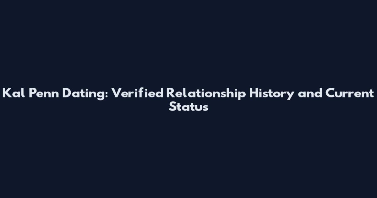 Kal Penn Dating: Verified Relationship History and Current Status