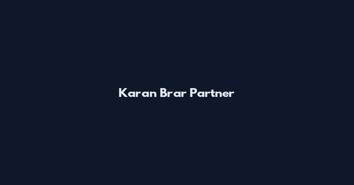 Karan Brar Partner