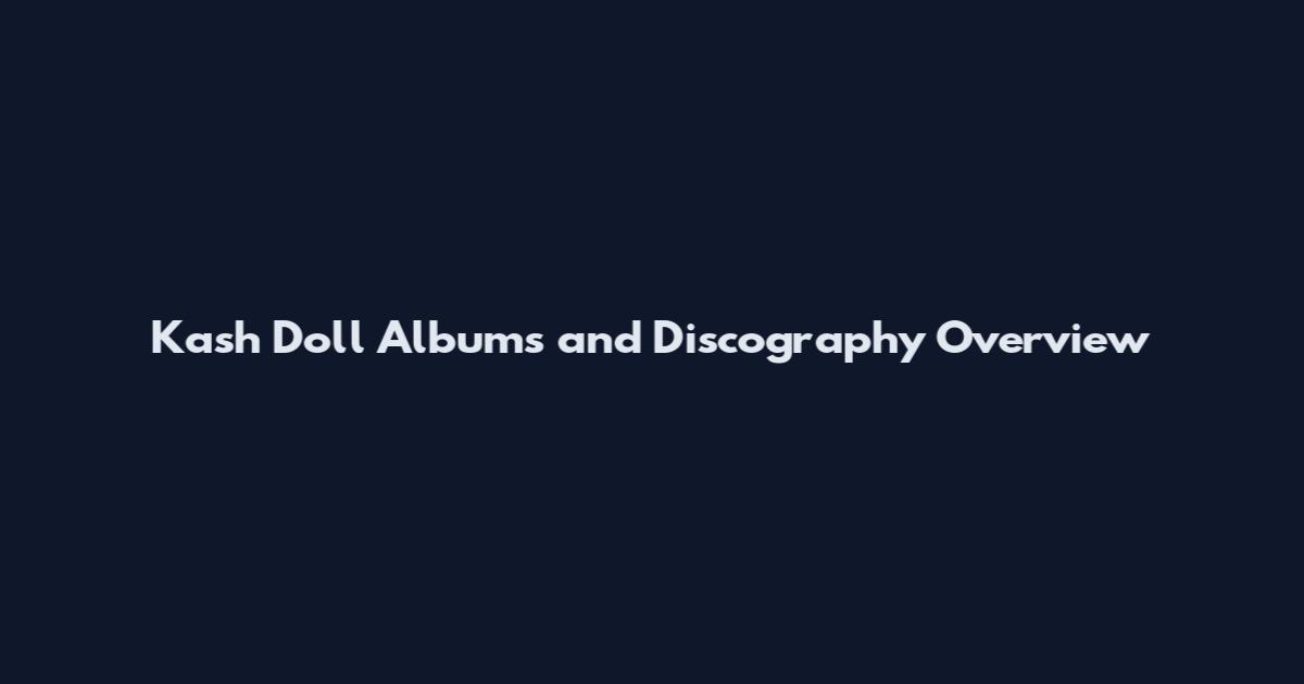 Kash Doll Albums and Discography Overview