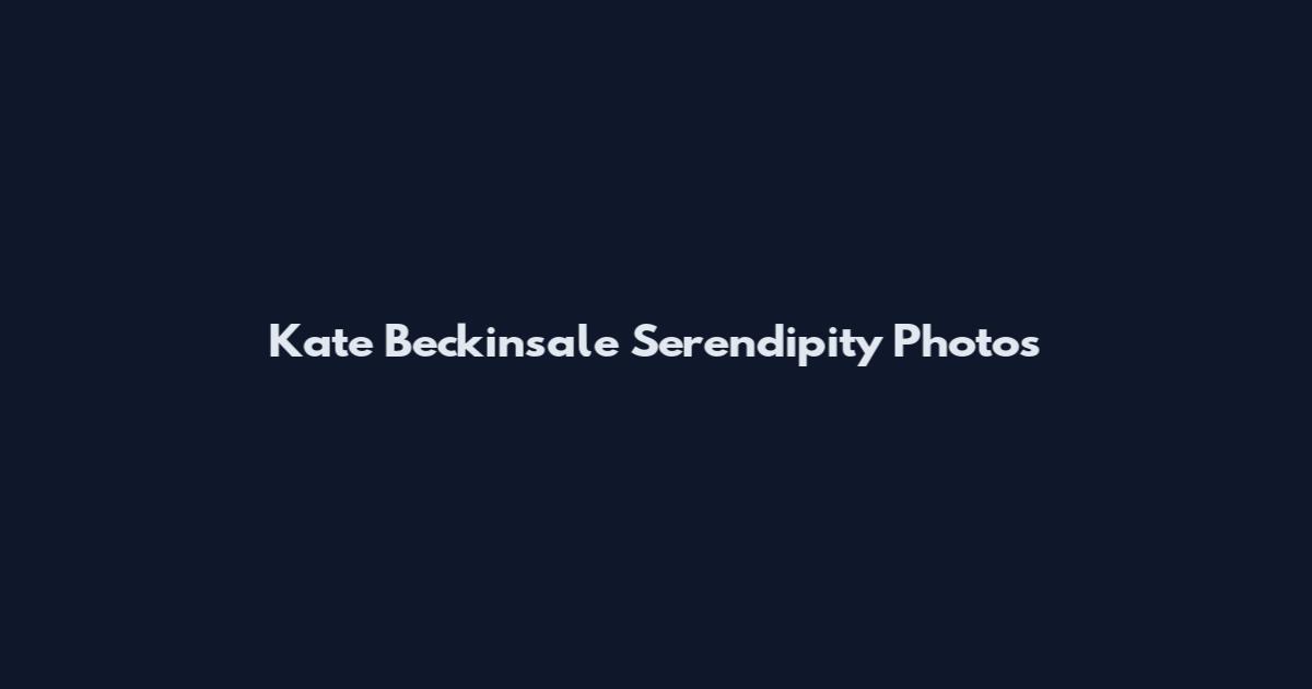 Kate Beckinsale Serendipity Photos
