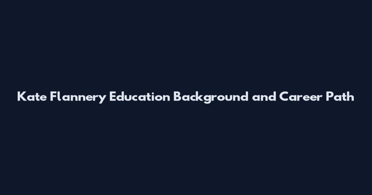 Kate Flannery Education Background and Career Path