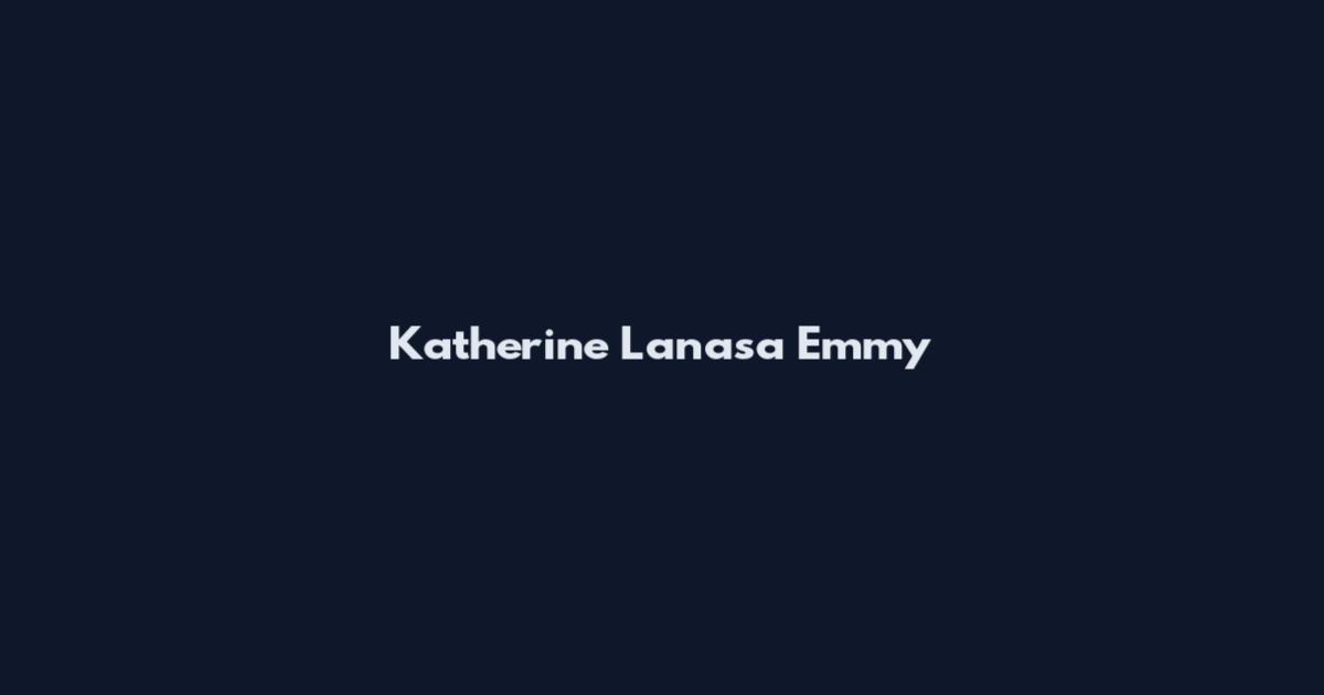 Katherine Lanasa Emmy