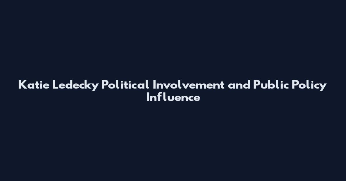 Katie Ledecky Political Involvement and Public Policy Influence