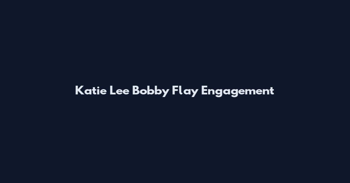 Katie Lee Bobby Flay Engagement