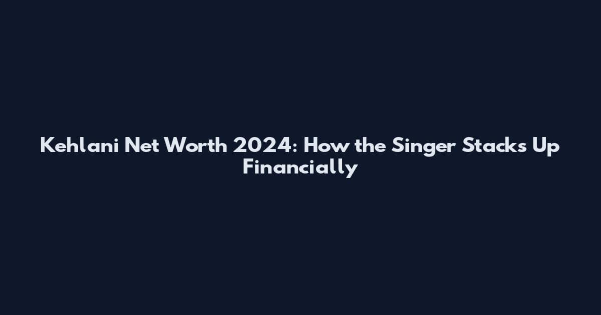Kehlani Net Worth 2024: How the Singer Stacks Up Financially