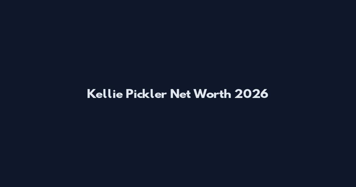 Kellie Pickler Net Worth 2026