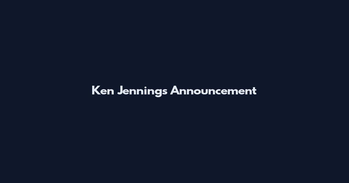 Ken Jennings Announcement