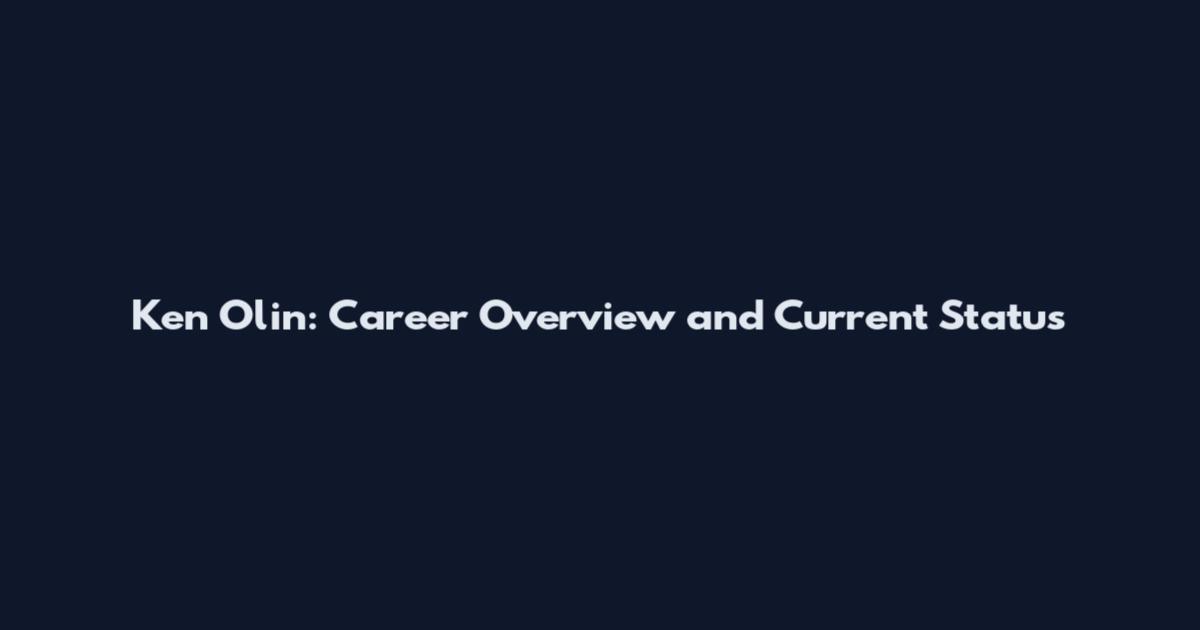 Ken Olin: Career Overview and Current Status
