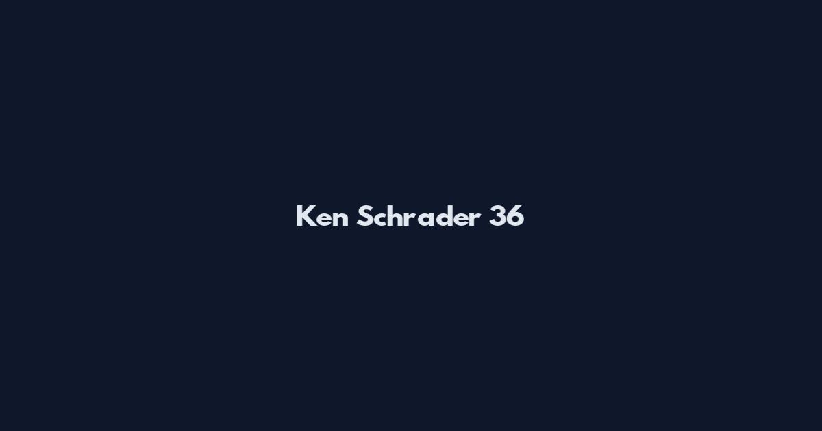 Ken Schrader 36