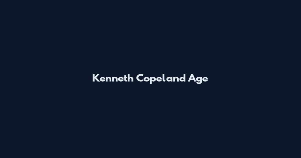 Kenneth Copeland Age