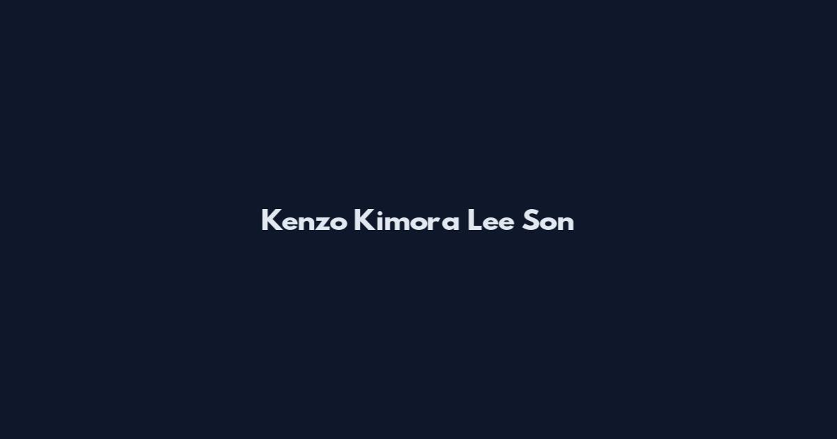 Kenzo Kimora Lee Son
