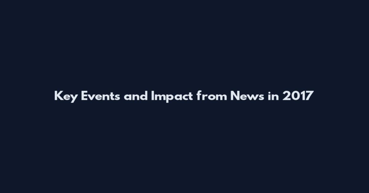 Key Events and Impact from News in 2017