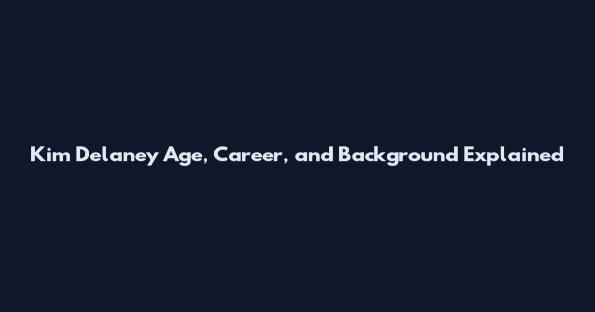 Kim Delaney Age, Career, and Background Explained