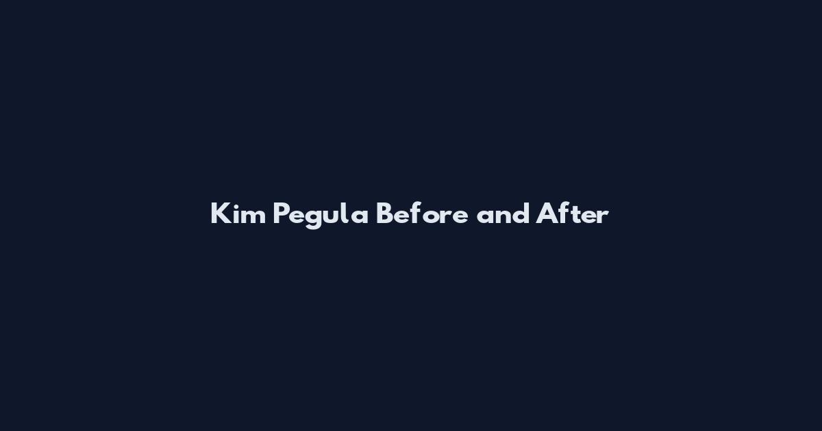 Kim Pegula Before and After