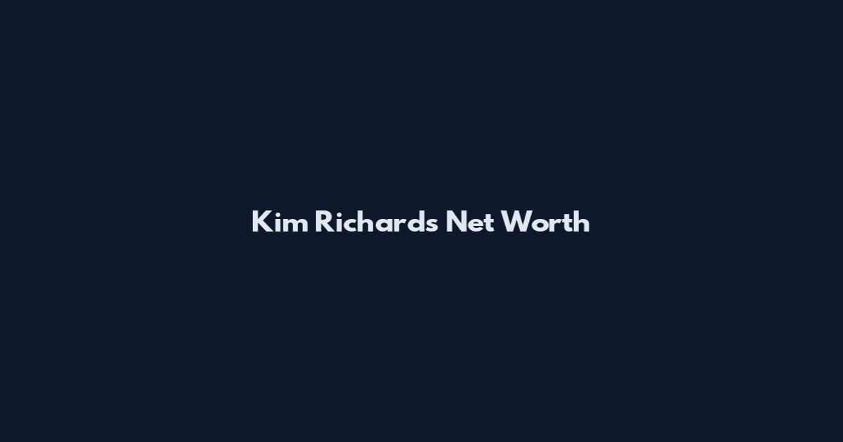 Kim Richards Net Worth