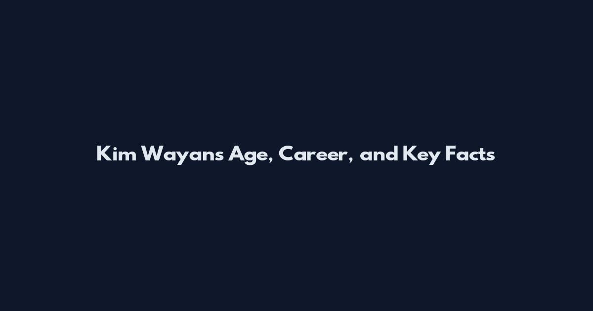 Kim Wayans Age, Career, and Key Facts
