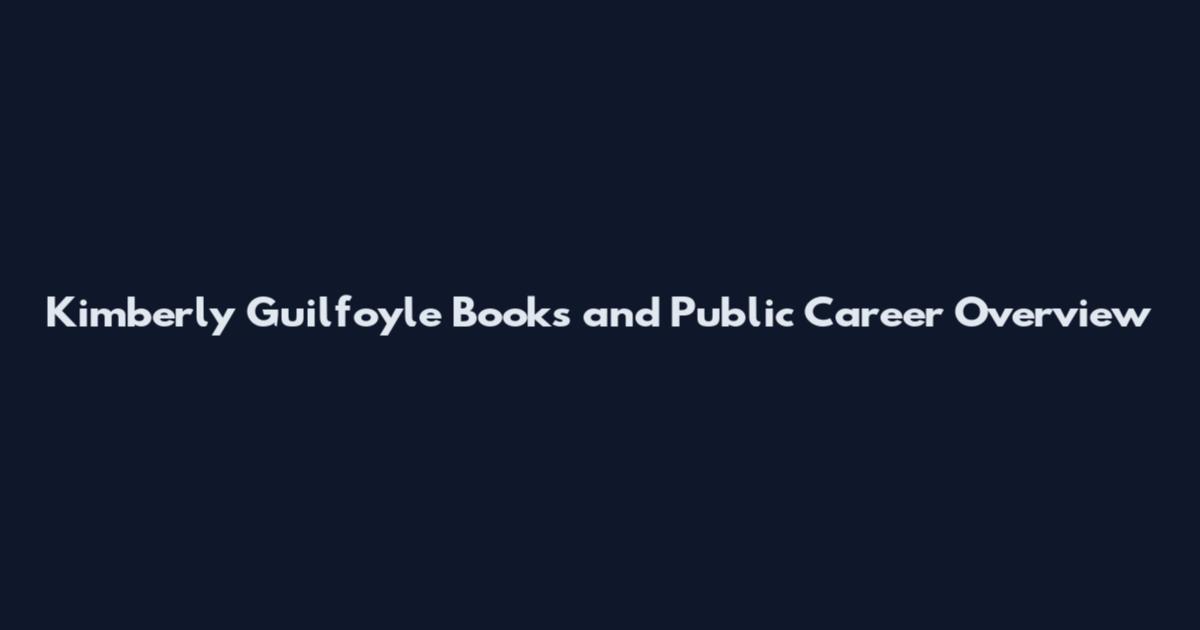 Kimberly Guilfoyle Books and Public Career Overview