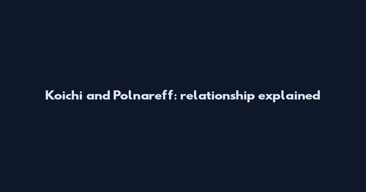 Koichi and Polnareff: relationship explained