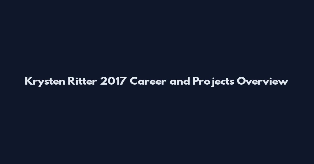 Krysten Ritter 2017 Career and Projects Overview