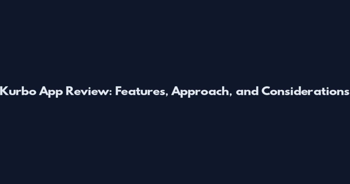 Kurbo App Review: Features, Approach, and Considerations