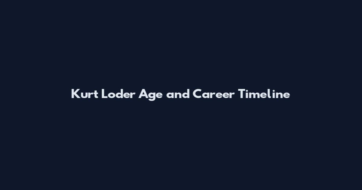 Kurt Loder Age and Career Timeline