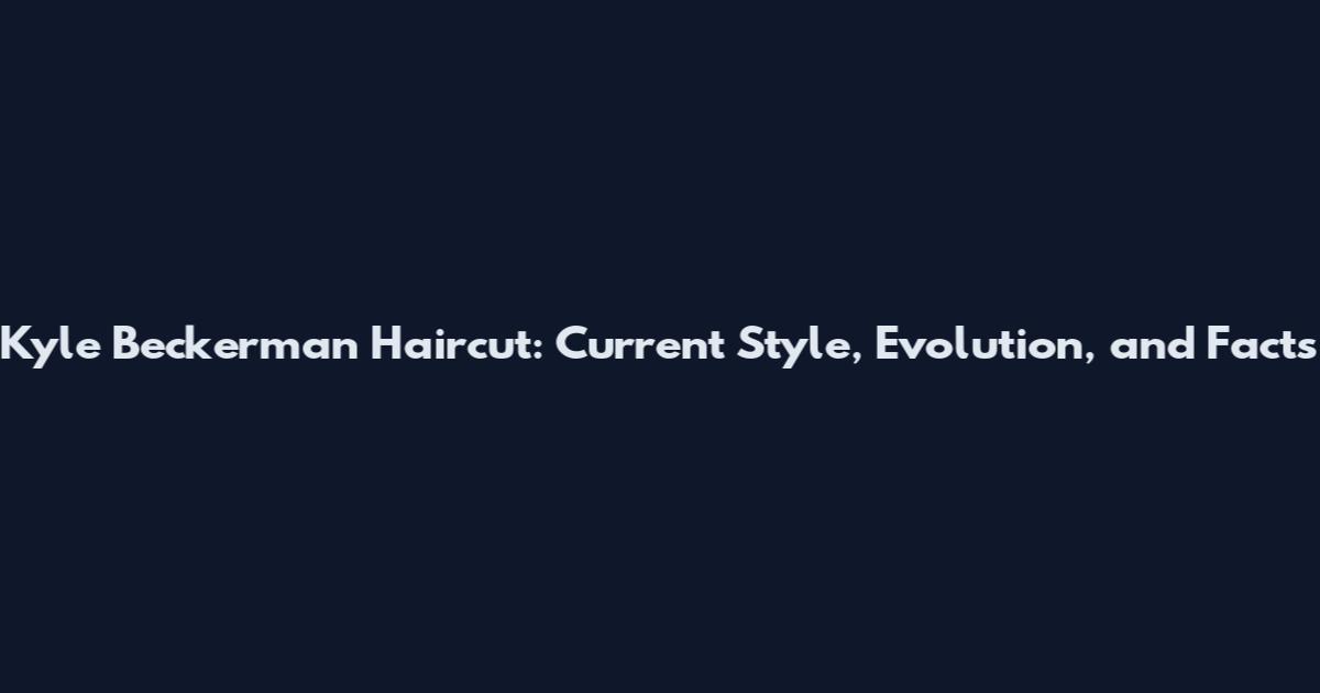 Kyle Beckerman Haircut: Current Style, Evolution, and Facts