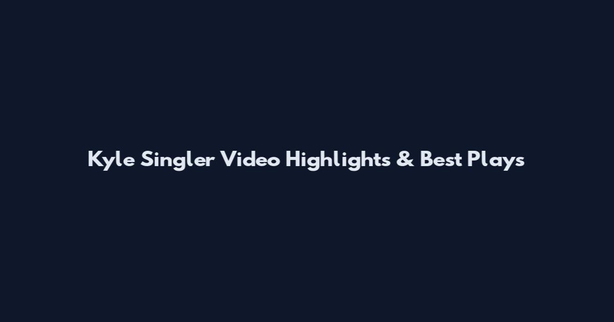 Kyle Singler Video Highlights & Best Plays