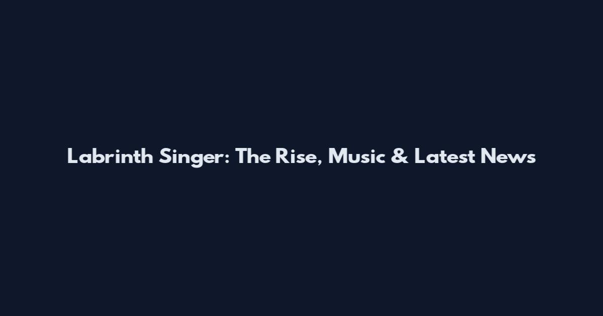 Labrinth Singer: The Rise, Music & Latest News