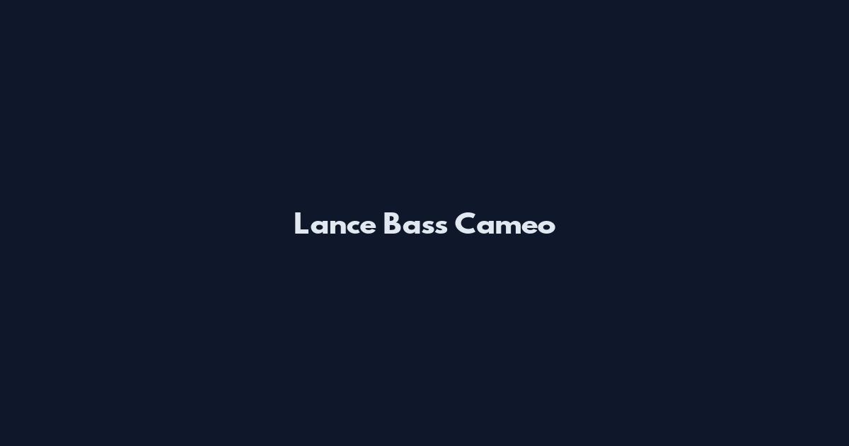 Lance Bass Cameo