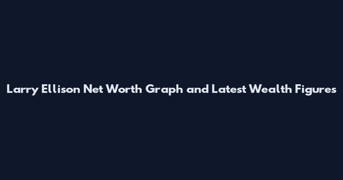 Larry Ellison Net Worth Graph and Latest Wealth Figures