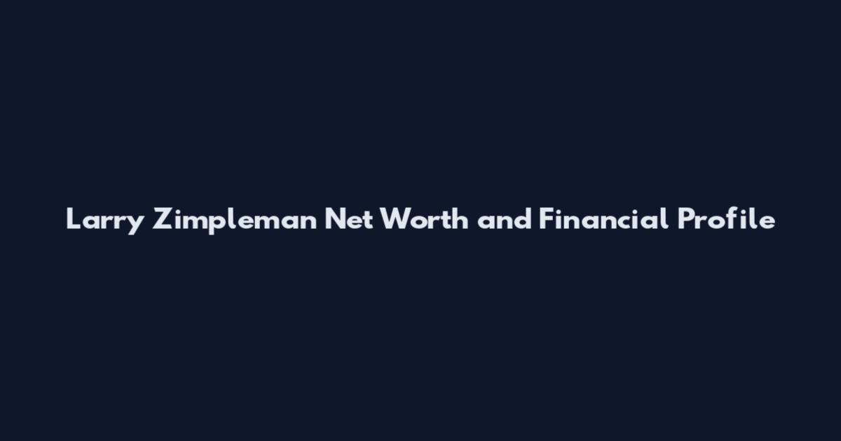 Larry Zimpleman Net Worth and Financial Profile
