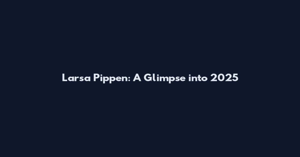 Larsa Pippen: A Glimpse into 2025