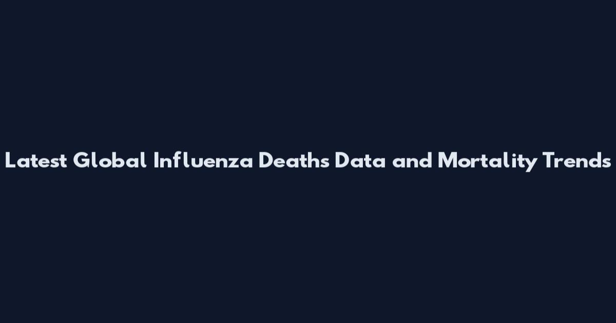 Latest Global Influenza Deaths Data and Mortality Trends