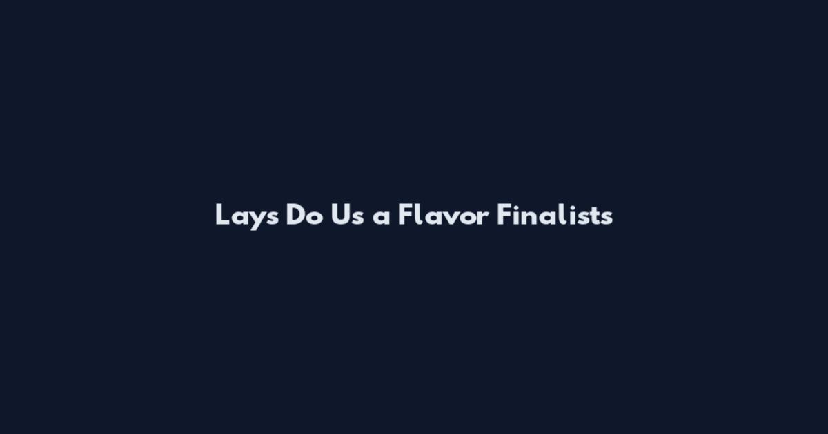 Lay's Do Us a Flavor Finalists