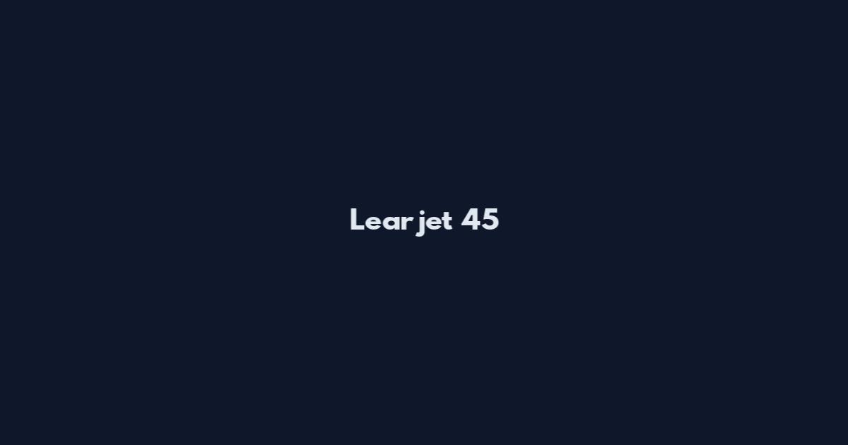 Learjet 45