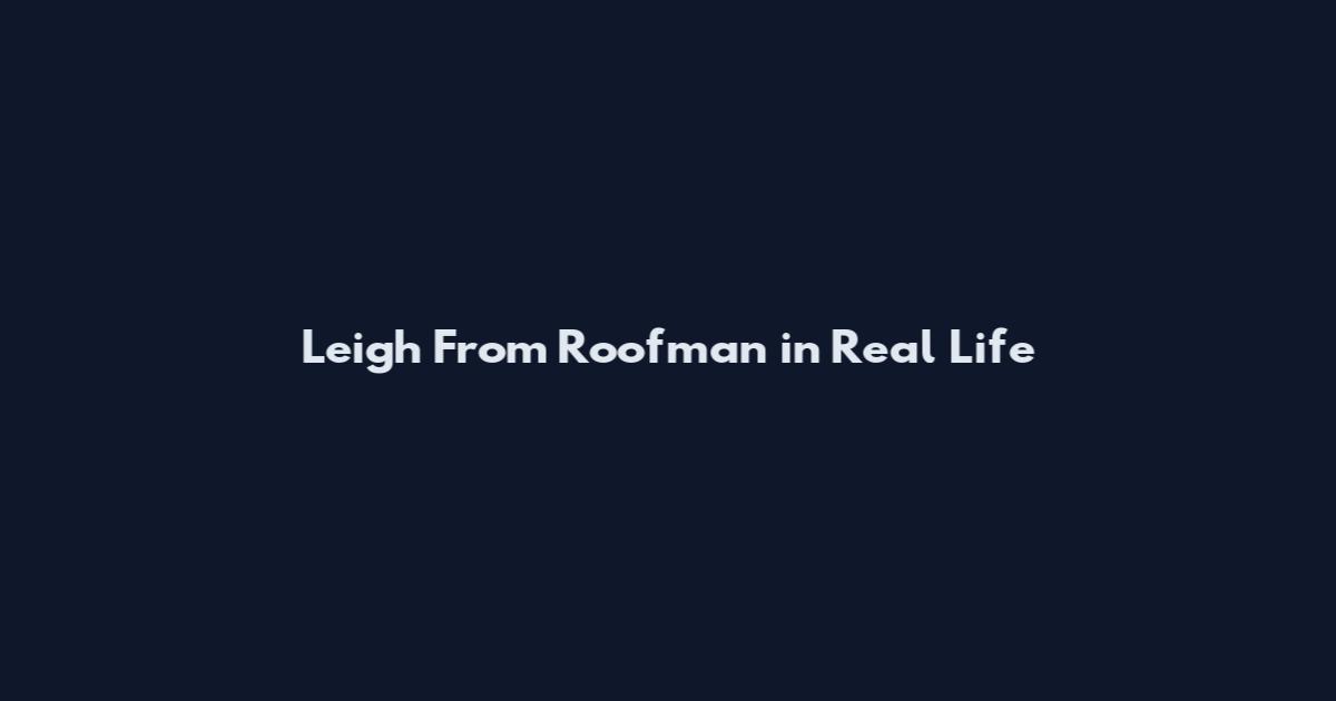 Leigh From Roofman in Real Life