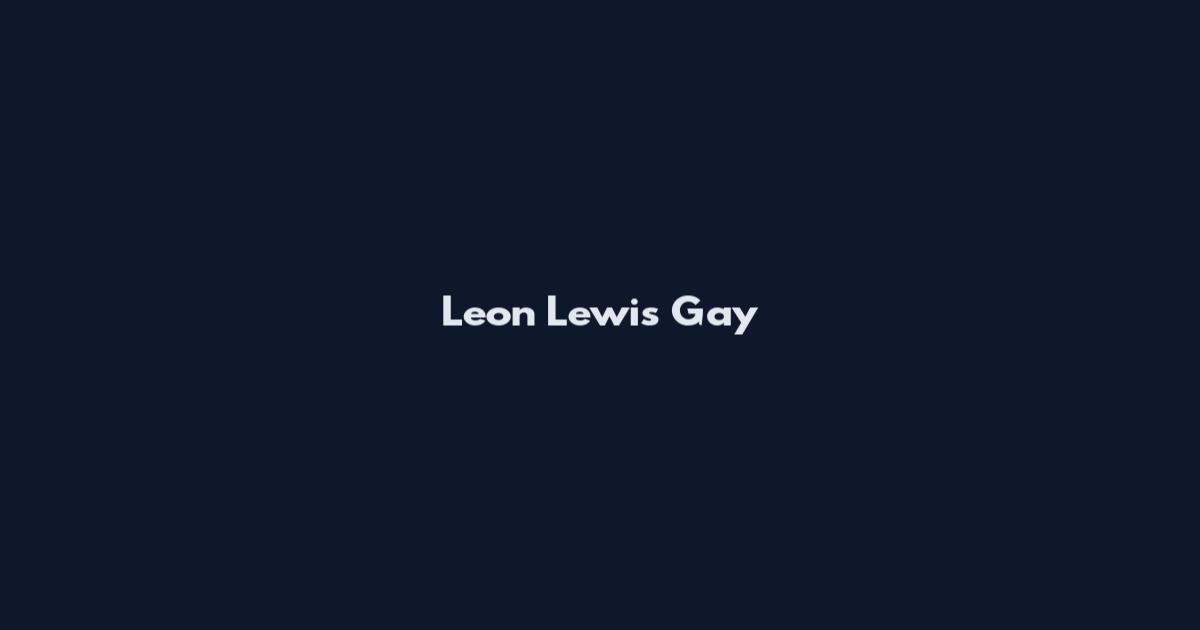 Leon Lewis Gay
