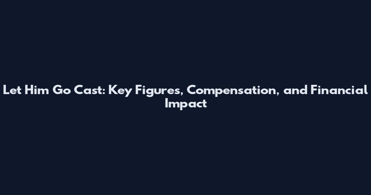 Let Him Go Cast: Key Figures, Compensation, and Financial Impact