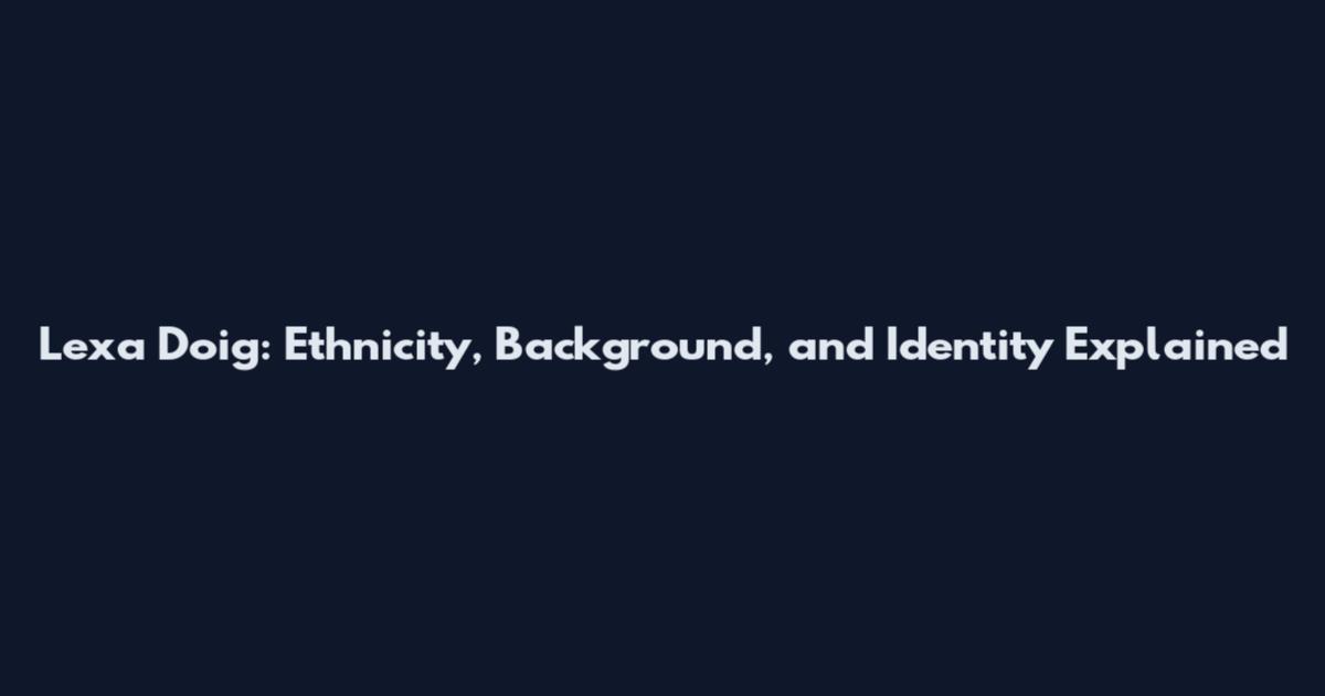 Lexa Doig: Ethnicity, Background, and Identity Explained