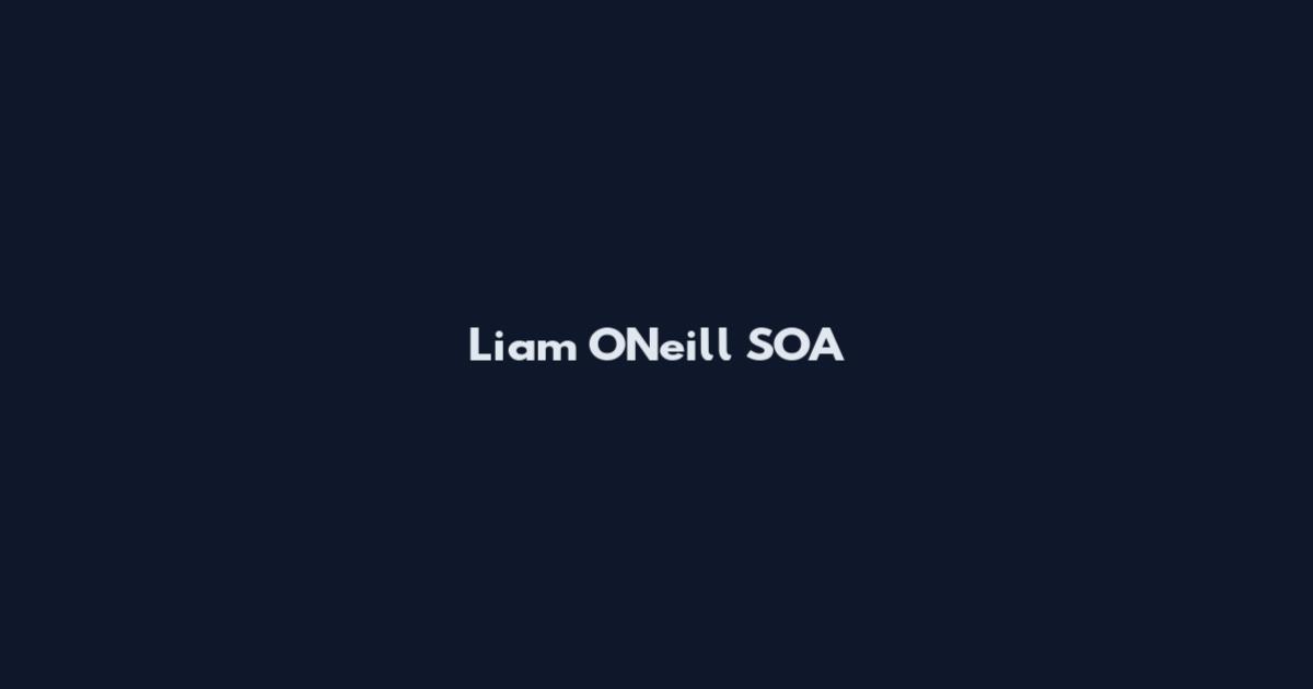 Liam O'Neill SOA