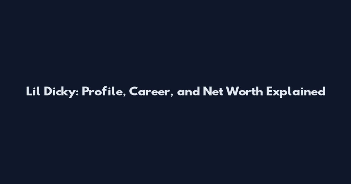 Lil Dicky: Profile, Career, and Net Worth Explained