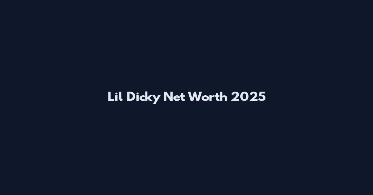 Lil Dicky Net Worth 2025