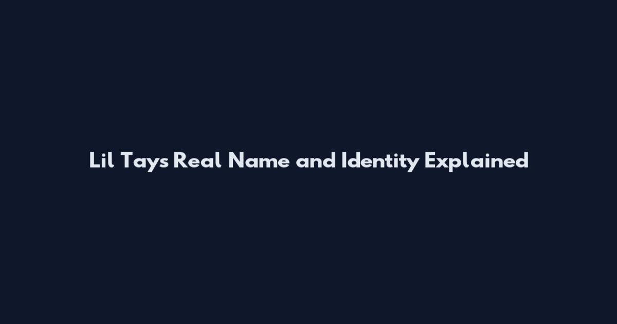 Lil Tay's Real Name and Identity Explained