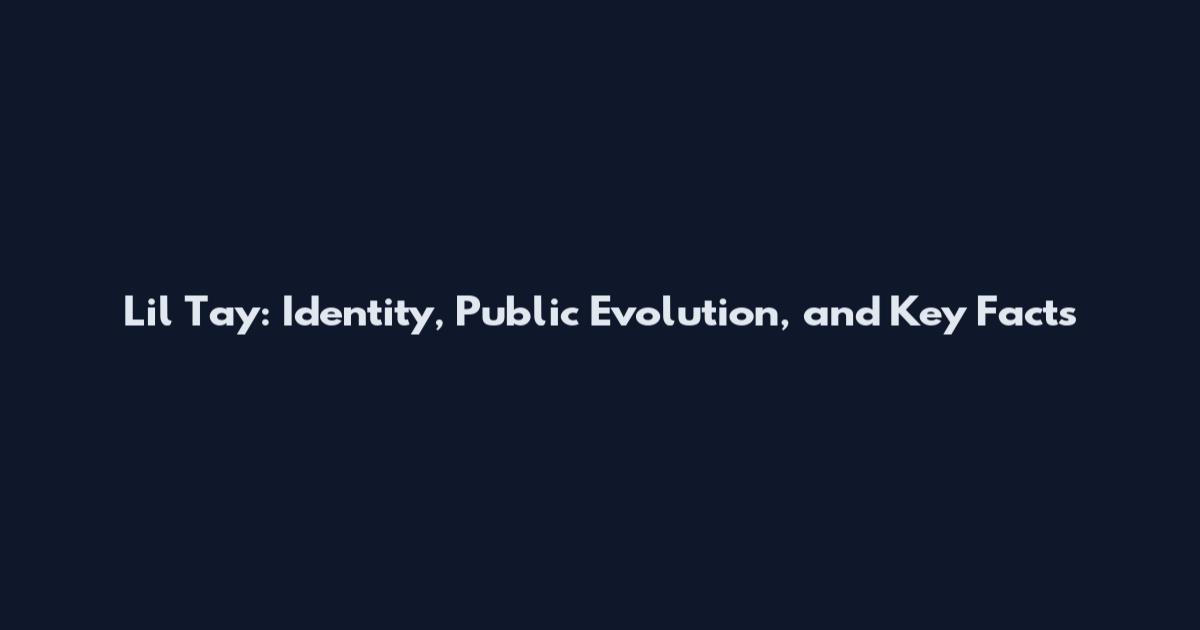 Lil Tay: Identity, Public Evolution, and Key Facts