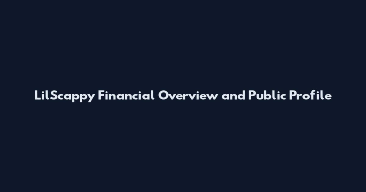 LilScappy Financial Overview and Public Profile