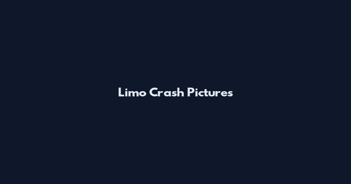 Limo Crash Pictures